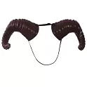 Plastové čertovské rohy zahnuté 37 cm