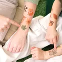 Dočasné tetování zvířátka - Lesní kamarádi 20 ks