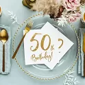 Papírové ubrousky 50. narozeniny
