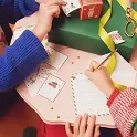 Vánoční samolepky v roli 52 ks