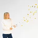 Vystřelovací konfety metalické zlaté 40 cm
