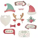 Vanoční sada pro fotokoutek - HOLLY JOLLY 12ks