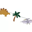 Narozeninový nápis Happy Birthday - Dinosauři