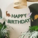 Narozeninový nápis Happy Birthday - Dinosauři