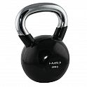 KT 20 KG ČERNÝ KETTLEBELL S CHROMOVANÝM ÚCHOPEM HMS