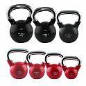 KT 20 KG ČERNÝ KETTLEBELL S CHROMOVANÝM ÚCHOPEM HMS