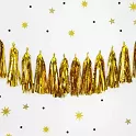 Girlanda střapce zlaté - 150 cm