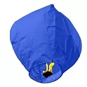 Lampion štěstí modrý