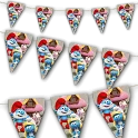 Narozeninový banner Happy Birthday Šmoulové