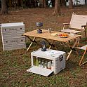 Skládací box s víkem NILS Camp NCB4004 50L šedý