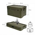 Skládací box s víkem NILS Camp NCB4004 50L zelený