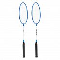 Sada 2 badmintonových raket a nylonové letky NILS NRZ001 modrá