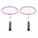 Sada 2 badmintonových raket a nylonové letky NILS NRZ001 růžová
