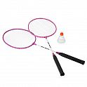 Sada 2 badmintonových raket a nylonové letky NILS NRZ001 růžová