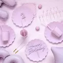 Zápich na dort Happy birthday fialový