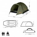 Turistický stan NILS Camp NC6010 Hiker khaki