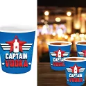 Plastové panáky Captain Vodka 3 ks