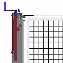 Tenisové sloupky (ZN) prům.102 mm + pouzdra a víčka, (CERTIFIKÁT)