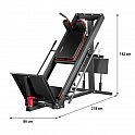 Leg-press / hacken dřep HMS CM20 2v1