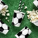Kelímky papírové EKO - Fotbal 220ml, 6ks