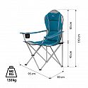 Skládací křeslo NILS Camp NC3080 tyrkysové