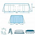 Bazén Intex 26792 Prism Frame 488 x 244 x 107 cm SET
