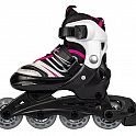 Muuwmi nastavitelné dětské inline brusle, růžové vel. 29-32