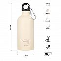 Nerezová turistická láhev NILS Camp NC3801 béžová 500 ml