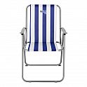 Skládací kempingové křeslo NILS Camp NC3503 modré/bílé