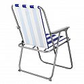 Skládací kempingové křeslo NILS Camp NC3503 modré/bílé