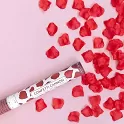 Vystřelovací konfety tmavě červené lístky růží 40 cm