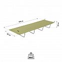 Skládací kempingové lehátko NILS Camp NC3504 zelené 190 cm