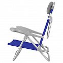 Skládací kempingové křeslo NILS Camp NC3502 šedé/modré