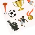 Dětské dočasné tetování Fotbal 25ks