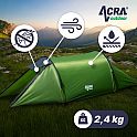 Acra turistický ultralehký stan ST32 pro 2 osoby - zelený