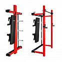 Multifunkční skládací posilovací stojan - Power Rack HMS KLT34 červený