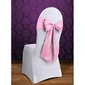 Dekorační mašle na židli - světle růžová 275 x 15 cm, 10 ks
