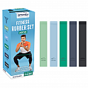 Spokey ARTIO SET Sada 5 posilovacích gum + obal, univerzální barvy