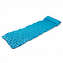 Spokey AIR BED PILLOW BIG Nafukovací matrace s polštářkem, 213 x 62 x 6 cm, R-Value 2.5, modrá