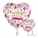 Dekorační balonky Tmavě růžové 13 cm - 100 ks - D07