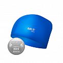 Silikonová čepice pro dlouhé vlasy NILS Aqua NQC LH modrá