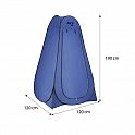 Skládací převlékací/sprchovací kabina NILS Camp NC1706 modrá