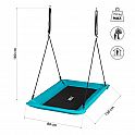 Obdelníková houpačka typu čapí hnízdo NILS Camp NB5043 tyrkysová