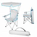 Skládací židle se stříškou NILS Camp NC3087 šedá