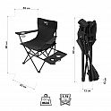 Skládací kempingová židle NILS Camp NC3301 černá