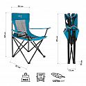 Turistické křeslo NILS Camp NC3302 modré/šedé