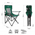 Turistické křeslo NILS Camp NC3302 zelené/černé