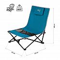Skládací plážové křeslo NILS Camp NC3306 modré/šedé
