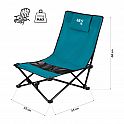 Skládací plážové křeslo NILS Camp NC3306 modré/černé