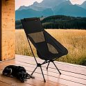 Ultralehké skládací křeslo NILS Camp NC3321 černé